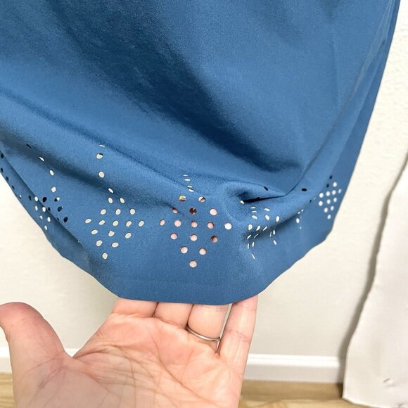 Title Nine Sleeveless Laser Cut Lightweight Pull-Over Dress Teal size XS - Picture 8 of 10